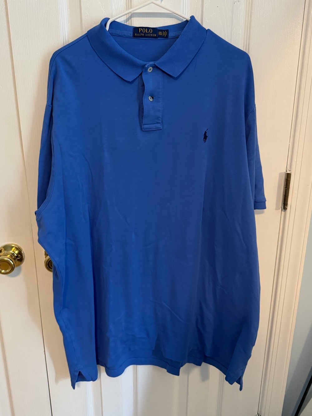 Polo Ralph Lauren Men's XXL Blue Cotton Short Sleeve Polo Shirt